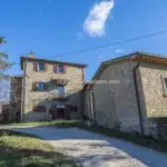 External view of Monterchi Tuscany farmhouse for sale