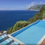 pool view of Amalfi coast villa for sale