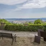 Florence Tuscany luxury accommodation business for sale. 14.4 ha estate, 28 bedrooms, heli pad, swimming pool, olive grove. Superb views over Florence.