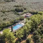 Aerial view of Italian villa for sale