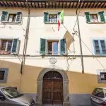 Street view of Sansepolcro Tuscany Italy Apartment