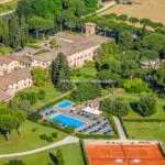 Aerial View of Umbria hotel property for sale