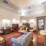 View of apartment sitting room in luxury Florence Tuscany Palazzo for sale