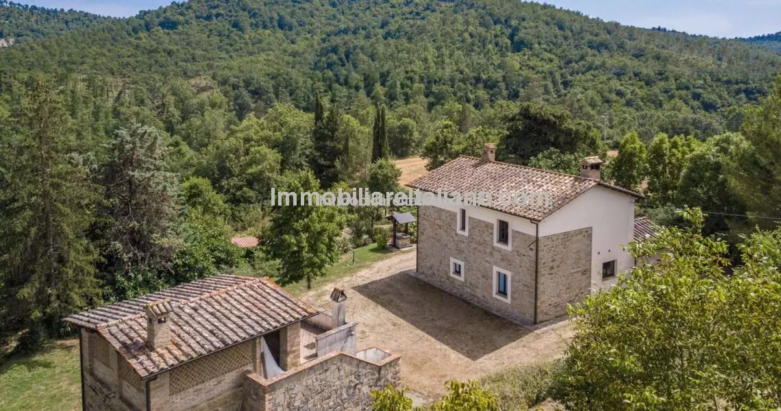 Umbria farmhouse with guest house