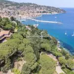 View of villa and surroundings and sea view Porto Santo Stefano Tuscany.