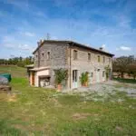 View of farmhouse at Umbria Equestrian property for sale