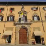 View from Piazza Torre di Berta of Sansepolcro apartment for sale